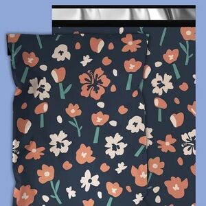 Blue Tulip Floral Poly Mailers 10x13 OR 6x9 10 pcs